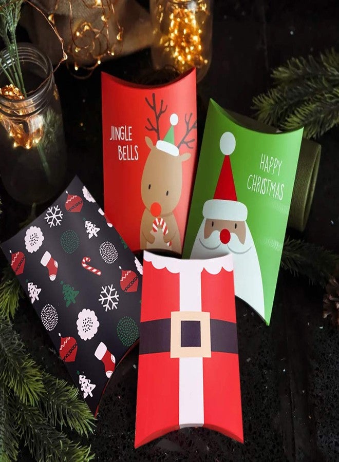 Suponey Christmas Candy Boxes - 25pcs Party Favor Cardstock Boxes Christmas Box Gift Box for Santa Party Decoration - Image 2
